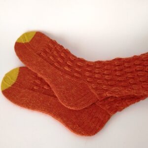 Pletené vlněné ponožky. Zimní ponožky dámské.